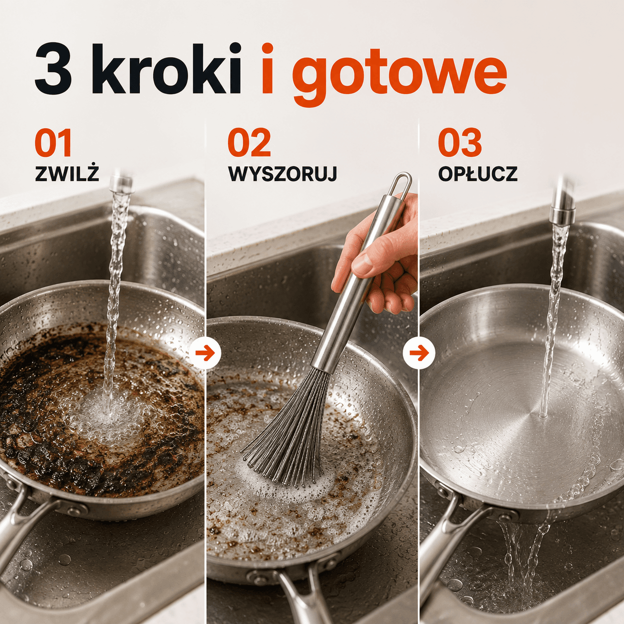 Scrubix - Profesjonalna Szczotka do Usuwania Przypaleń, Tłuszczu i Trudnych Zabrudzeń