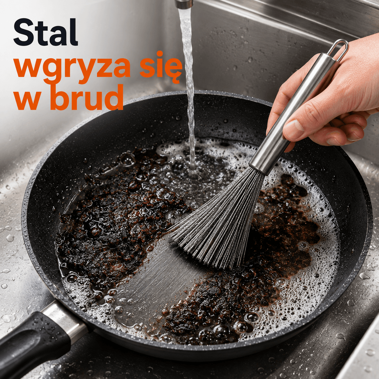 Scrubix - Profesjonalna Szczotka do Usuwania Przypaleń, Tłuszczu i Trudnych Zabrudzeń