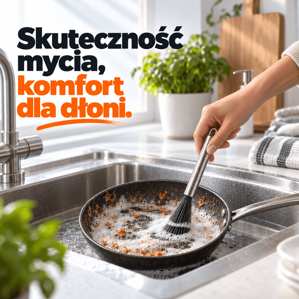 Scrubix - Profesjonalna Szczotka do Usuwania Przypaleń, Tłuszczu i Trudnych Zabrudzeń