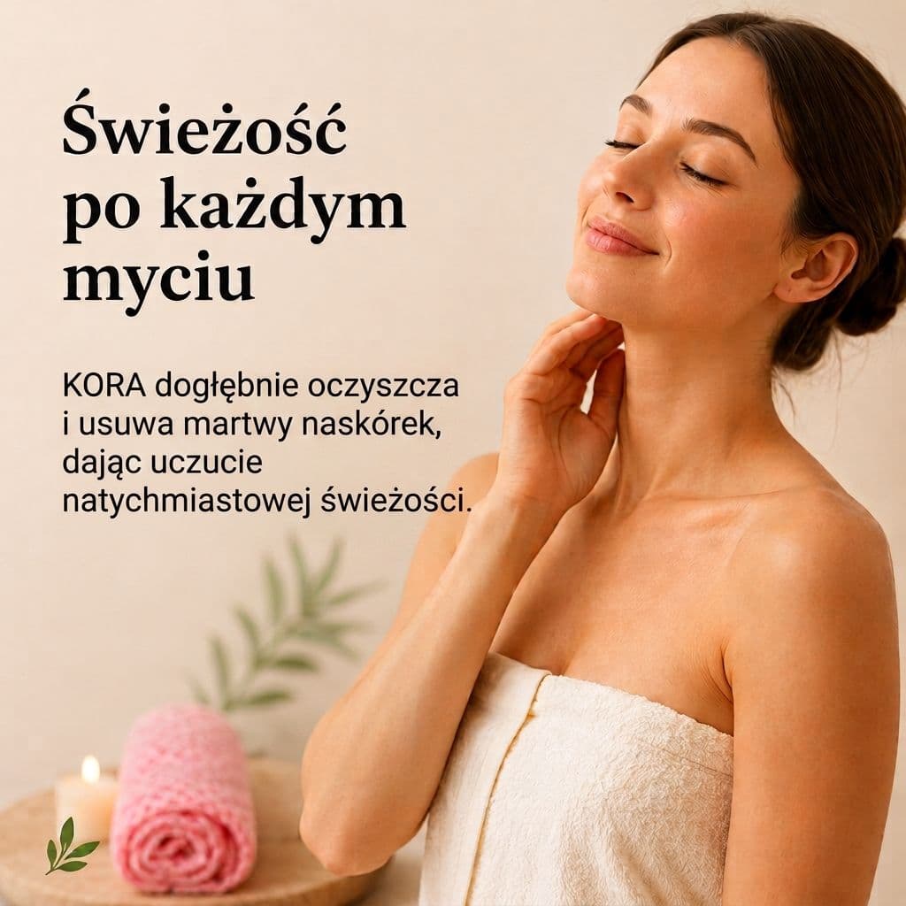 KORA - Siatka do Naturalnego Oczyszczania Ciała i Pleców 114x13cm (1+1 Gratis)